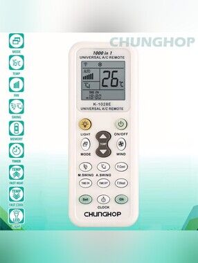 Universal AC Remote Control K-1028E for LG Samsung Daikin Gree Midea Toshiba